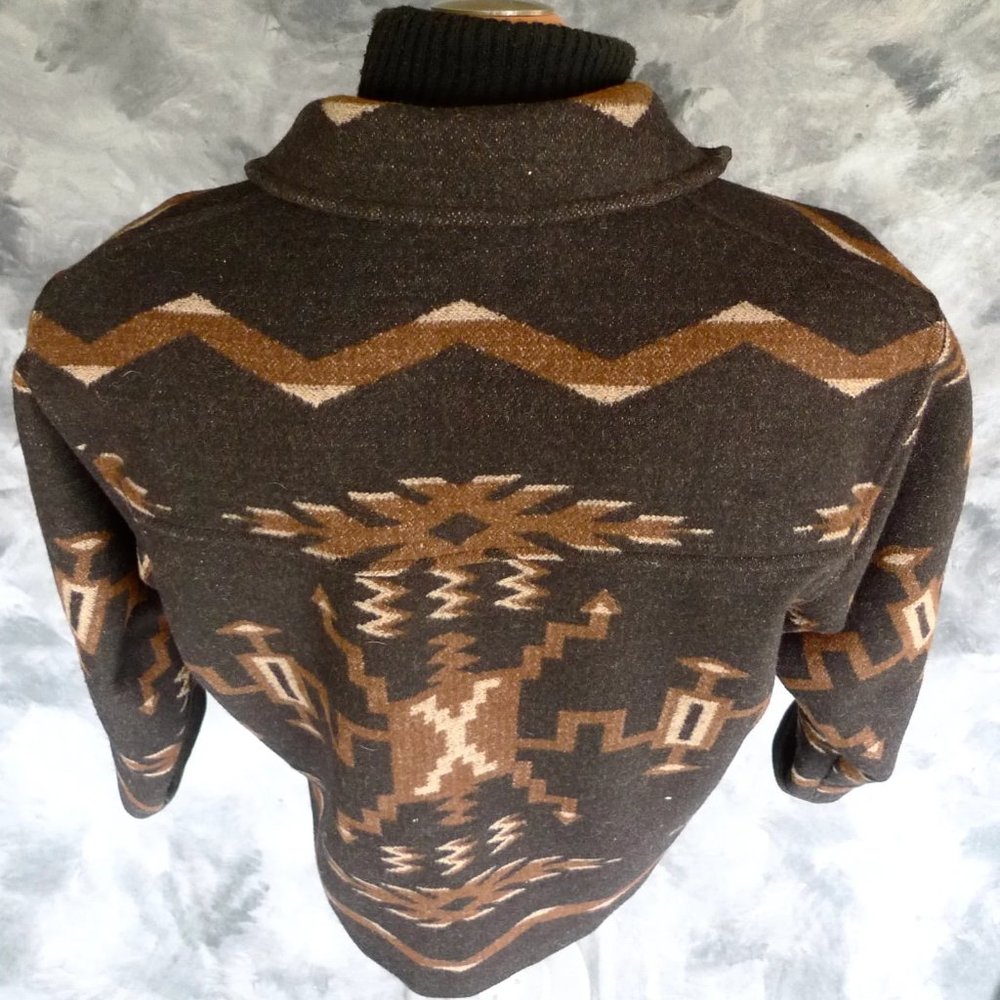 Rare Vintage Pendleton High Grade Western Wear Wool Blanket Jacket Coat - Picture 6 of 10